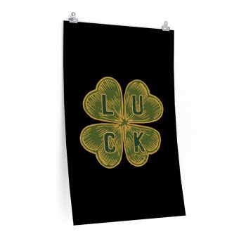 Wall Art Posters Prints - Four Leaf Clover Luck