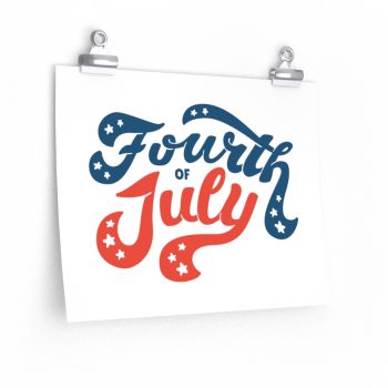 Wall Art Posters Prints - Fourth of July USA 4th