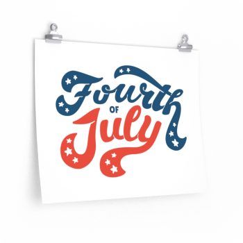 Wall Art Posters Prints - Fourth of July USA 4th