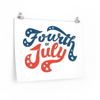 Wall Art Posters Prints - Fourth of July USA 4th