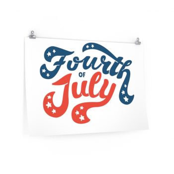 Wall Art Posters Prints - Fourth of July USA 4th