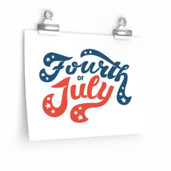 Wall Art Posters Prints - Fourth of July USA 4th