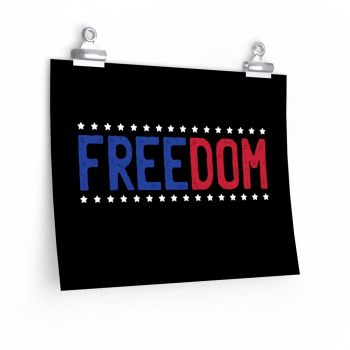 Wall Art Posters Prints - Freedom USA Red White Blue