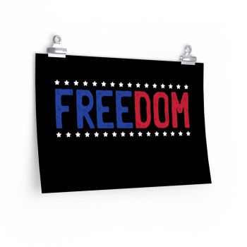 Wall Art Posters Prints - Freedom USA Red White Blue