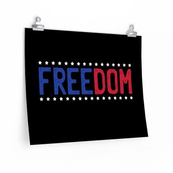 Wall Art Posters Prints - Freedom USA Red White Blue