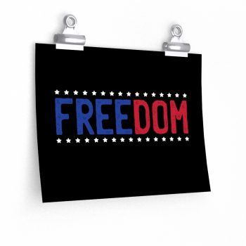 Wall Art Posters Prints - Freedom USA Red White Blue