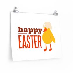 Wall Art Posters Prints - Happy Easter Chick With Egg