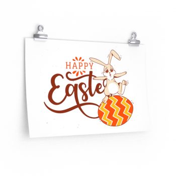 Wall Art Posters Prints - Happy Easter Easter Egg Bunny