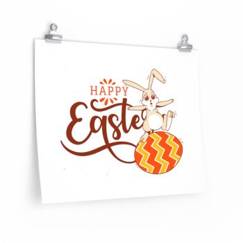 Wall Art Posters Prints - Happy Easter Easter Egg Bunny