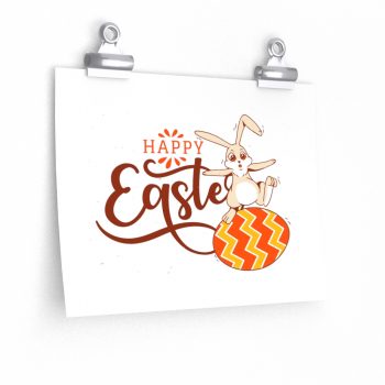 Wall Art Posters Prints - Happy Easter Easter Egg Bunny