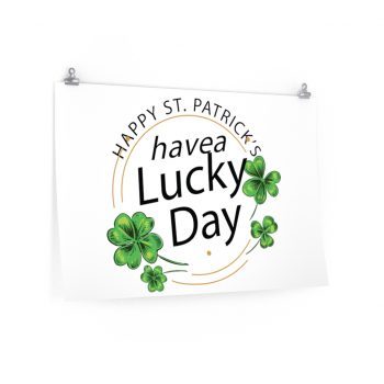 Wall Art Posters Prints - Happy St Patricks Day Have a Lucky Day Shamrock