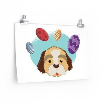 Wall Art Posters Prints - Havaneser Havanese Dog Easter Eggs