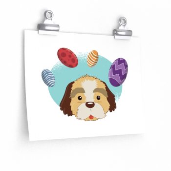 Wall Art Posters Prints - Havaneser Havanese Dog Easter Eggs