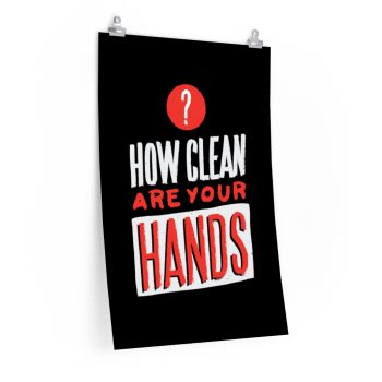 Wall Art Posters Prints - How Clean Are Your Hands Coronavirus Covid 19