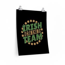 Wall Art Posters Prints - Irish Drinking Team Shamrocks