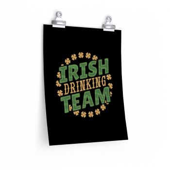 Wall Art Posters Prints - Irish Drinking Team Shamrocks