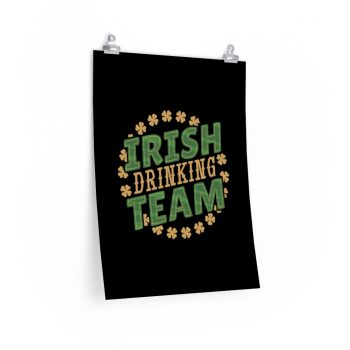 Wall Art Posters Prints - Irish Drinking Team Shamrocks