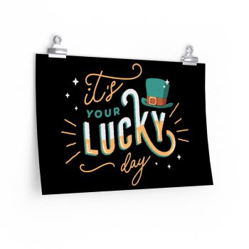 Wall Art Posters Prints - It's Your Lucky Day Leprechaun Hat St. Patrick