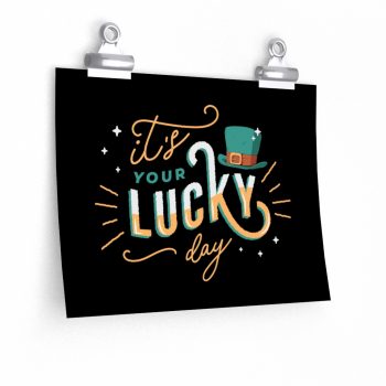 Wall Art Posters Prints - It's Your Lucky Day Leprechaun Hat St. Patrick