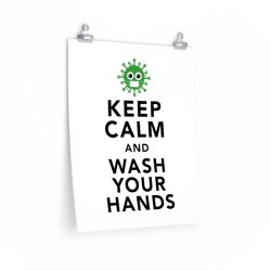 Wall Art Posters Prints - Keep Calm and Wash Your Hands