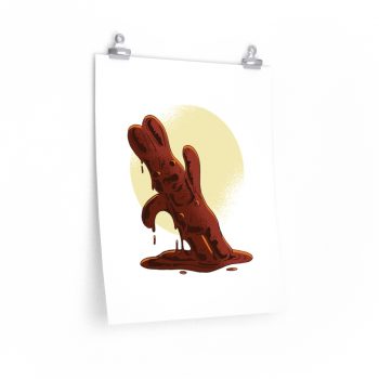 Wall Art Posters Prints - Melting Chocolate Easter Bunny