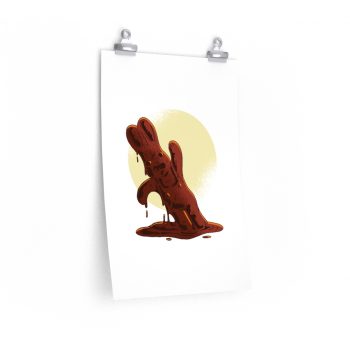 Wall Art Posters Prints - Melting Chocolate Easter Bunny