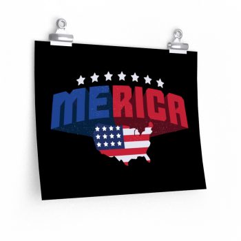 Wall Art Posters Prints - Merica USA American Flag