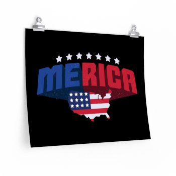 Wall Art Posters Prints - Merica USA American Flag