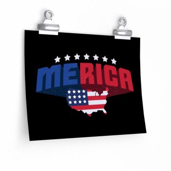 Wall Art Posters Prints - Merica USA American Flag