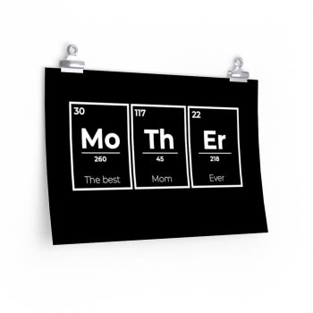 Wall Art Posters Prints - Mother Mo Th Er Periodic Table of Elements The Best Mom Ever