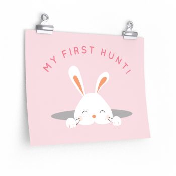 Wall Art Posters Prints - My First Easter Egg Hunt Easter Bunny