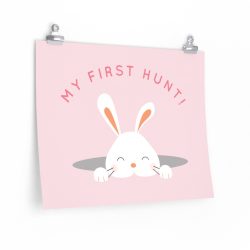 Wall Art Posters Prints - My First Easter Egg Hunt Easter Bunny