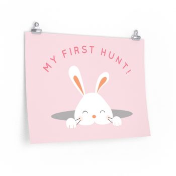 Wall Art Posters Prints - My First Easter Egg Hunt Easter Bunny