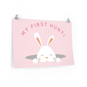 Wall Art Posters Prints - My First Easter Egg Hunt Easter Bunny