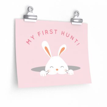 Wall Art Posters Prints - My First Easter Egg Hunt Easter Bunny