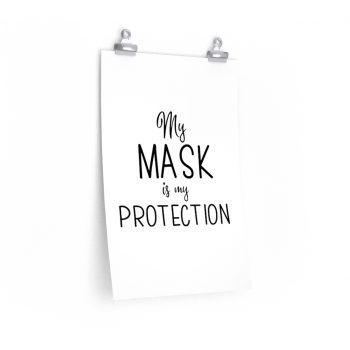 Wall Art Posters Prints - My Mask Is My Protection