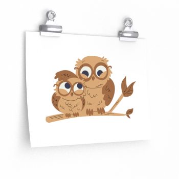 Wall Art Posters Prints - Owl Mom and Baby