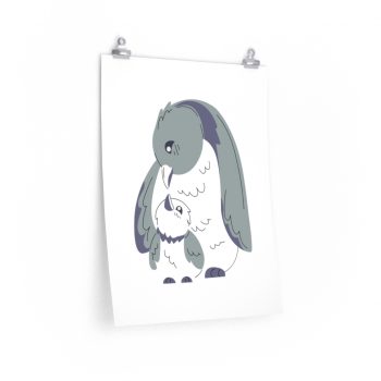 Wall Art Posters Prints - Penguin Mom and Baby