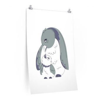 Wall Art Posters Prints - Penguin Mom and Baby