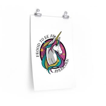 Wall Art Posters Prints - Proud To Be An Americorn - American Unicorn