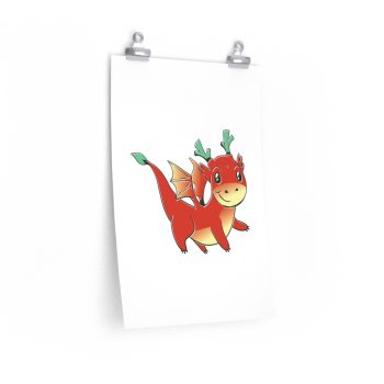 Wall Art Posters Prints - Red Baby Dragon