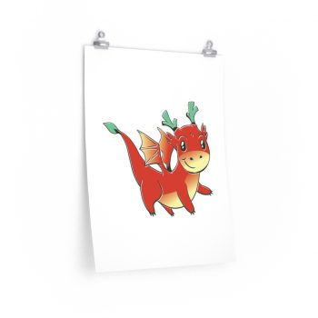 Wall Art Posters Prints - Red Baby Dragon