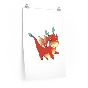 Wall Art Posters Prints - Red Baby Dragon