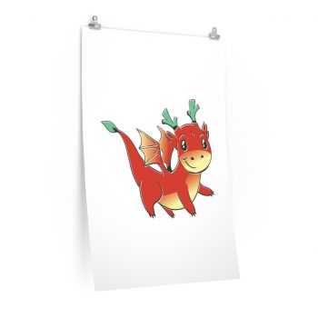 Wall Art Posters Prints - Red Baby Dragon