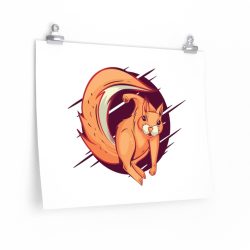 Wall Art Posters Prints - Scrappy Squirrel Animal