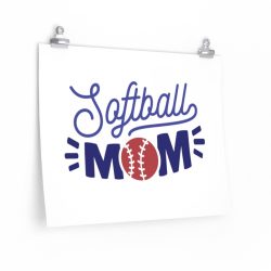 Wall Art Posters Prints - Softball Mom