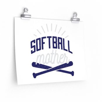 Wall Art Posters Prints - Softball Mother - Baseball Bat