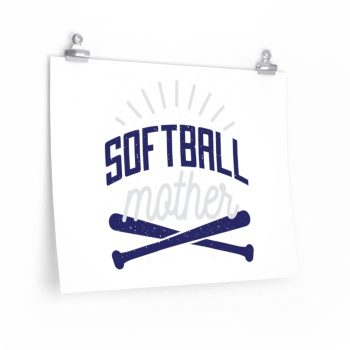 Wall Art Posters Prints - Softball Mother - Baseball Bat