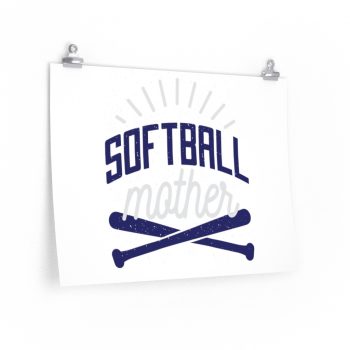 Wall Art Posters Prints - Softball Mother - Baseball Bat