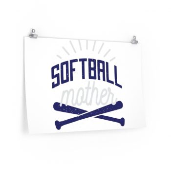 Wall Art Posters Prints - Softball Mother - Baseball Bat